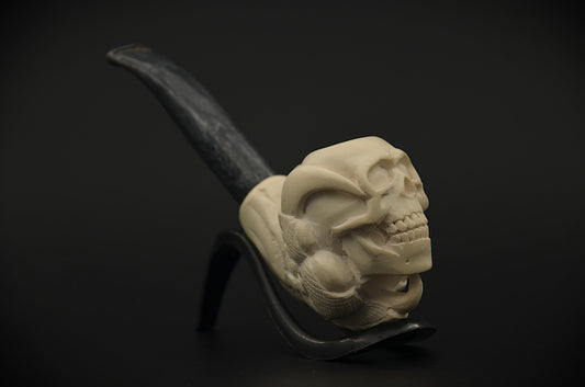 Anatomical Skull Art Meerschaum Pipe