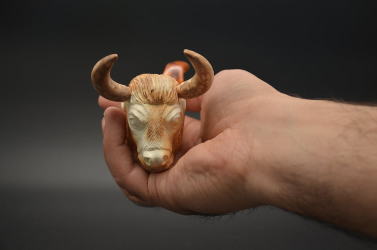 Bull Head Meerschaum Pipe
