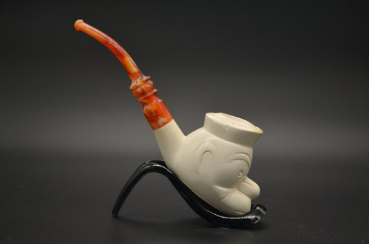 Popeye Inspired Sailor Meerschaum Pipe