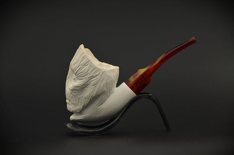 Wooden Head Meerschaum Pipe