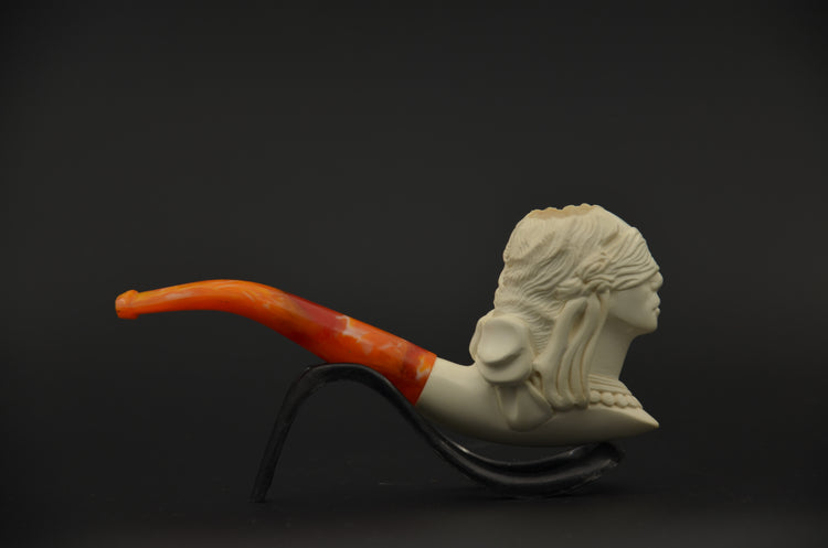 Blindfolded Goddess Meerschaum Pipe