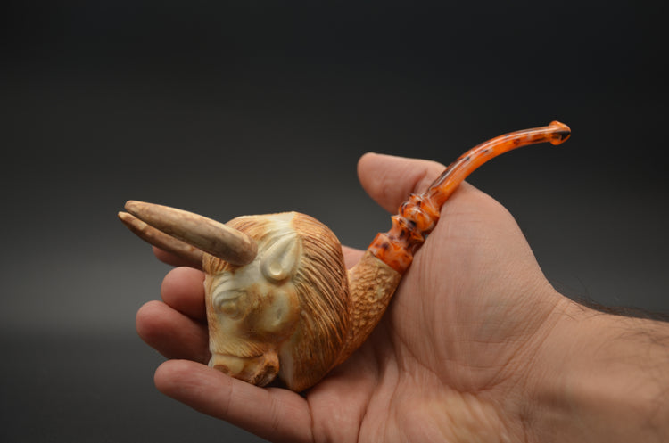 Bull Head Meerschaum Pipe