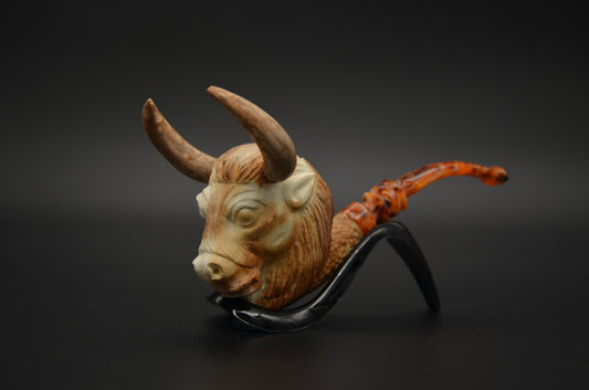 Bull Head Meerschaum Pipe