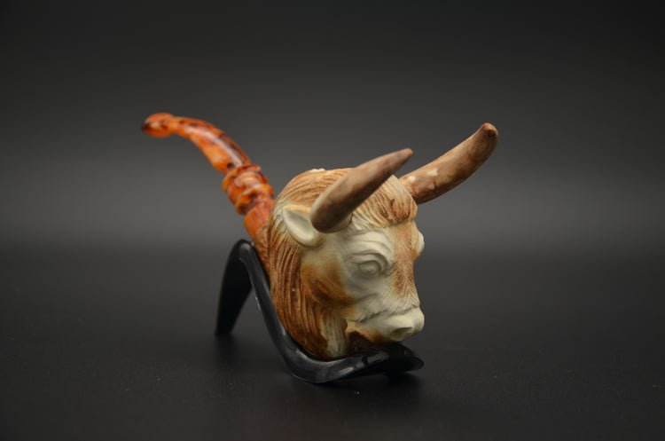 Bull Head Meerschaum Pipe