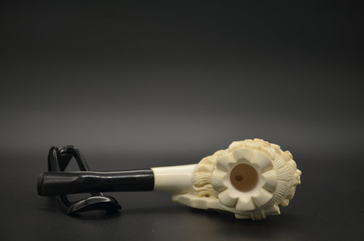 Crowned Lady Block Meerschaum Pipe