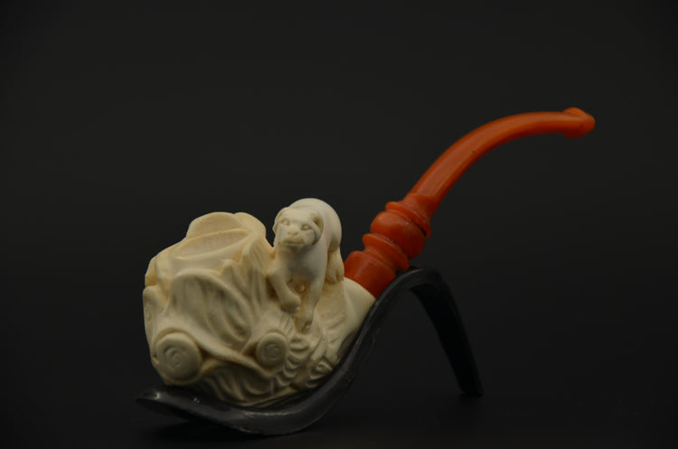 Dog Figure Meerschaum Pipe