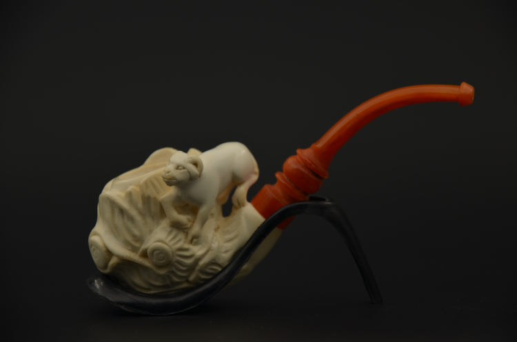Dog Figure Meerschaum Pipe
