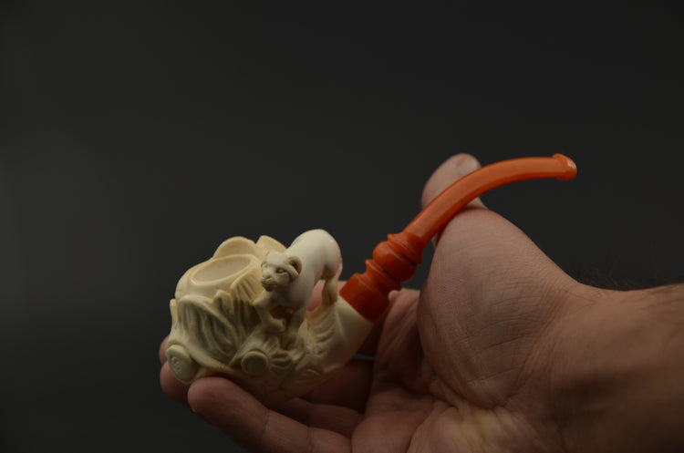 Dog Figure Meerschaum Pipe