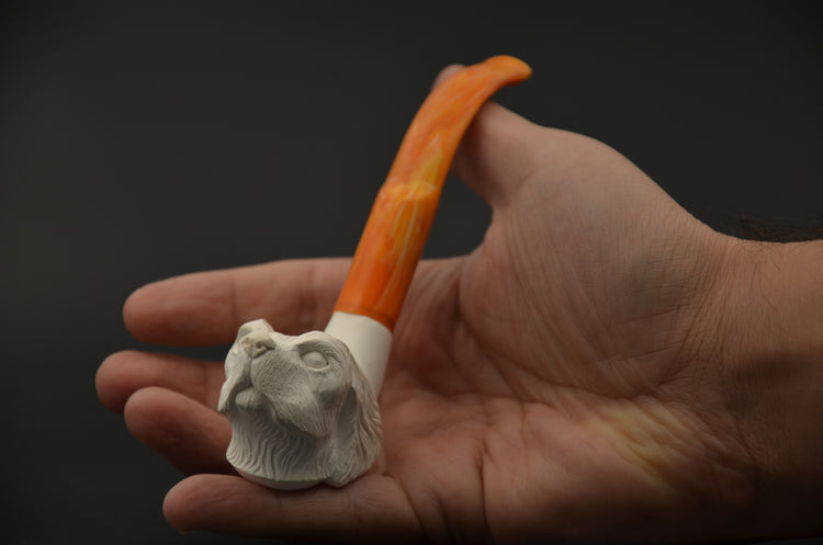 Dog Head Meerschaum Pipe
