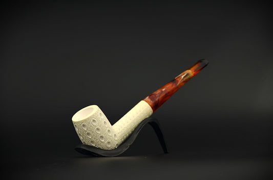 Drop Patterned Classic Meerschaum Pipe