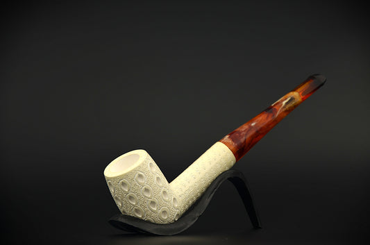 Drop Patterned Classic Meerschaum Pipe