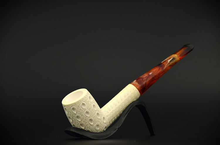 Drop Patterned Classic Meerschaum Pipe