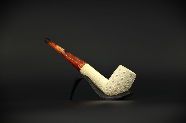 Drop Patterned Classic Meerschaum Pipe