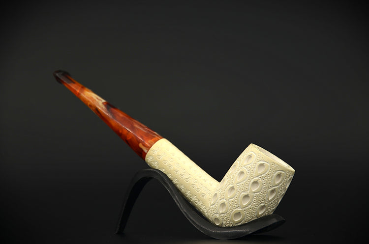 Drop Patterned Classic Meerschaum Pipe