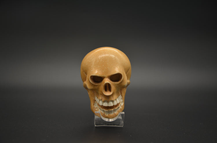 Grinning Skull Meerschaum Pipe