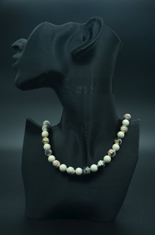 Marbled Tone Meerschaum Necklace