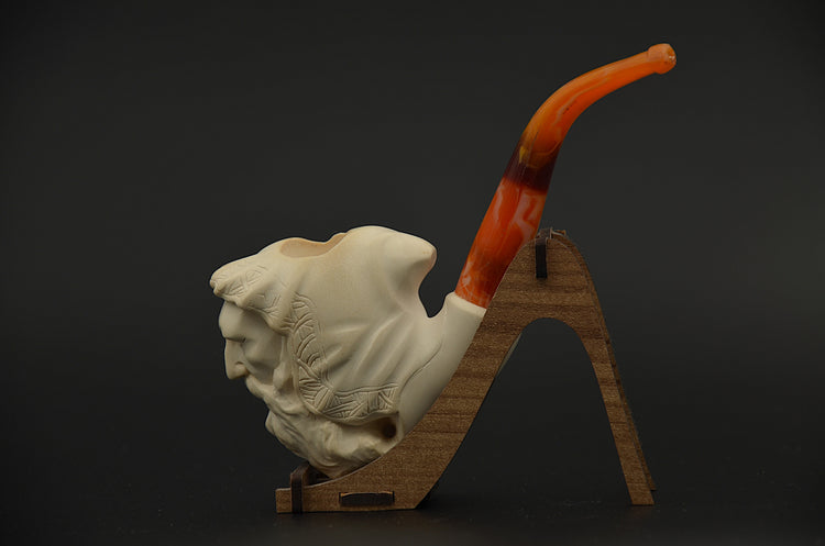 Monk Figure Meerschaum Pipe