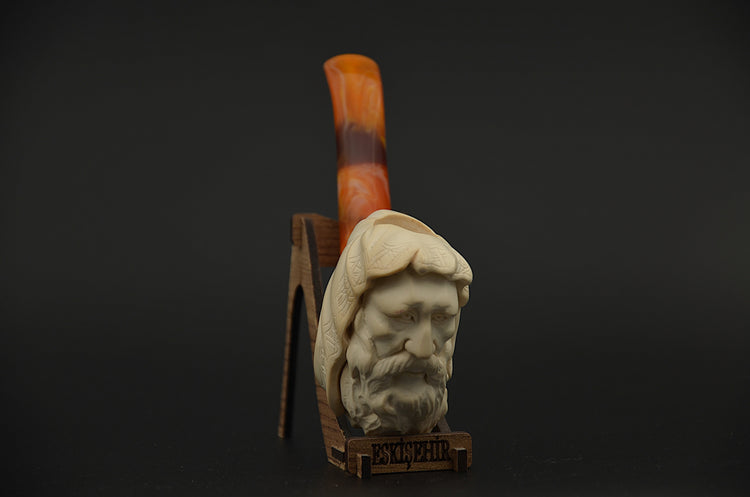 Monk Figure Meerschaum Pipe