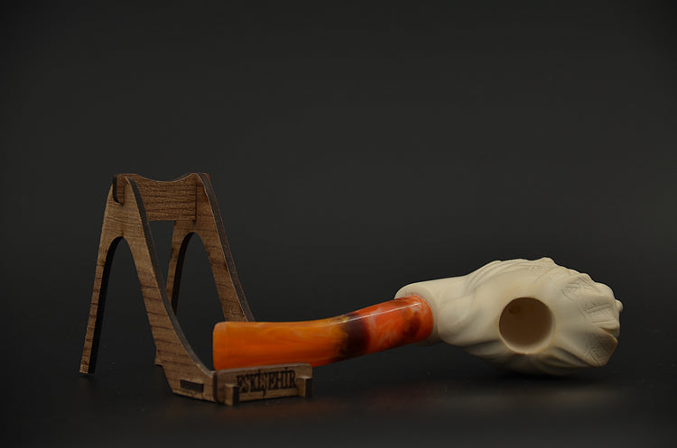 Monk Figure Meerschaum Pipe