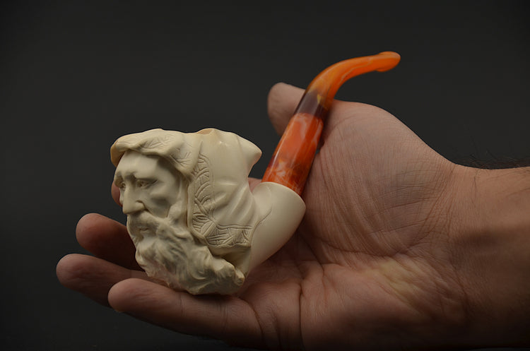 Monk Figure Meerschaum Pipe