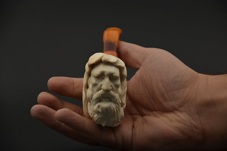 Monk Figure Meerschaum Pipe