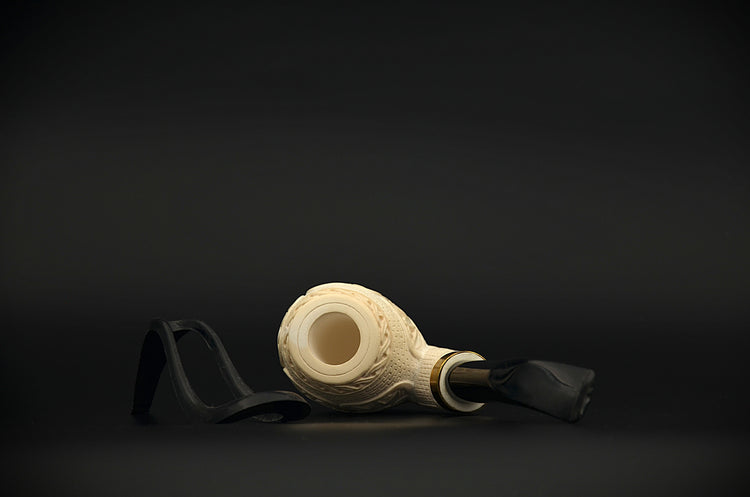 Patterned Carved Classic Meerschaum Pipe