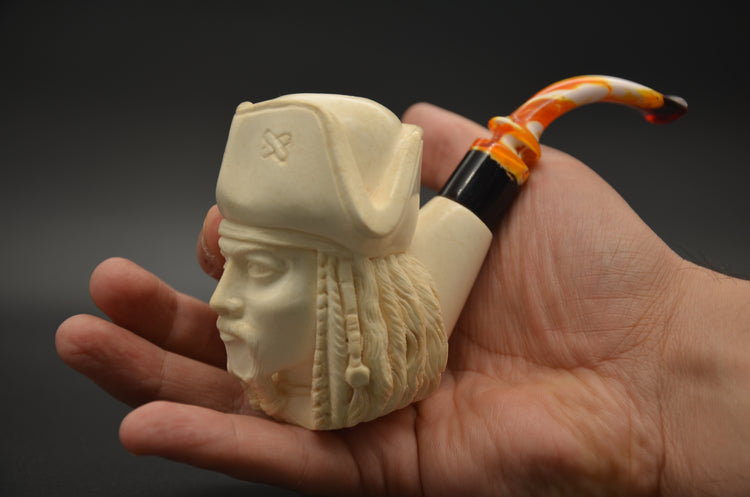 Pirate Captain Inspired Meerschaum Pipe