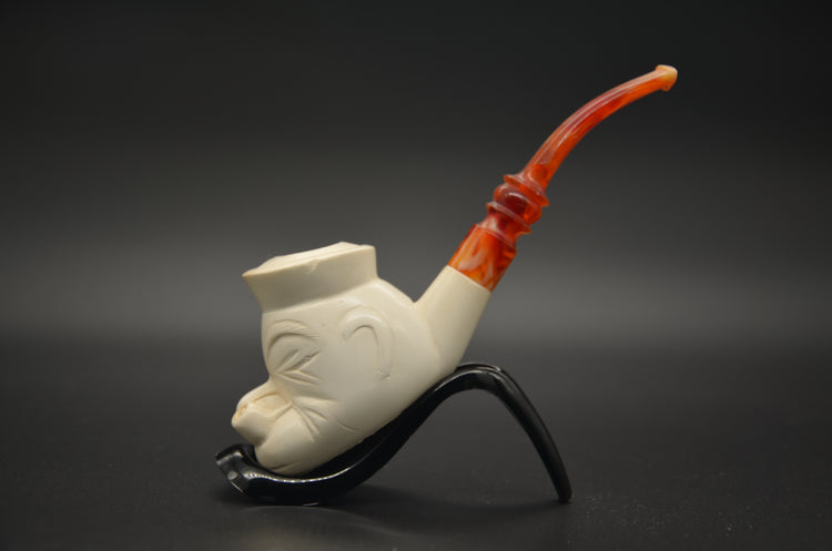 Popeye Inspired Sailor Meerschaum Pipe