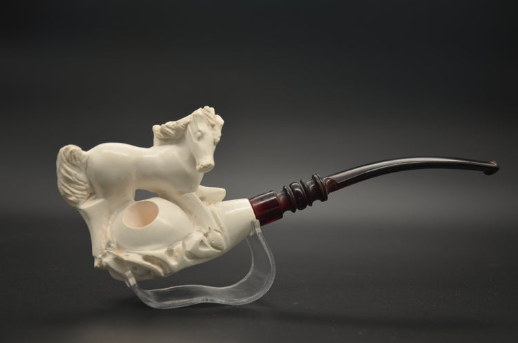 Rearing Horse Meerschaum Pipe
