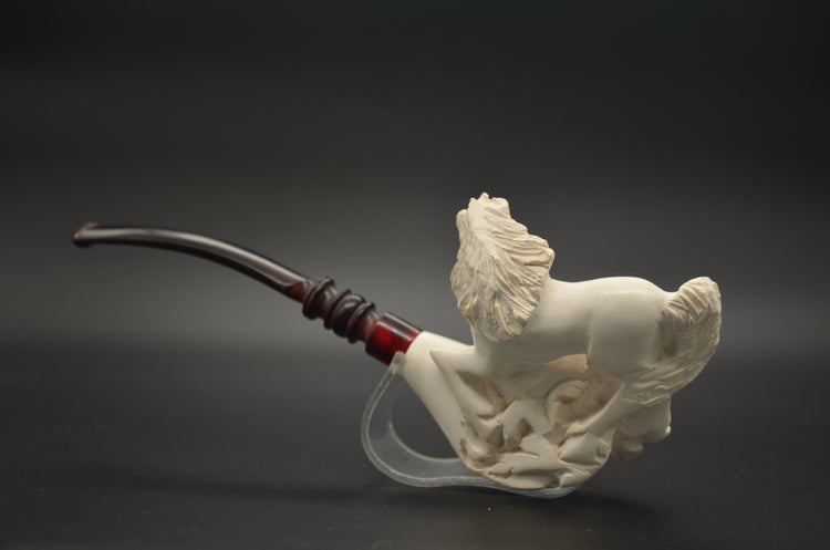 Rearing Horse Meerschaum Pipe