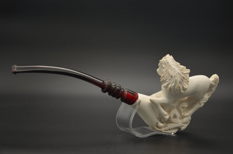 Rearing Horse Meerschaum Pipe