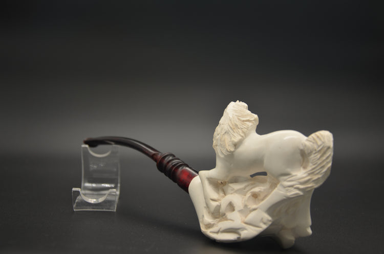 Rearing Horse Meerschaum Pipe