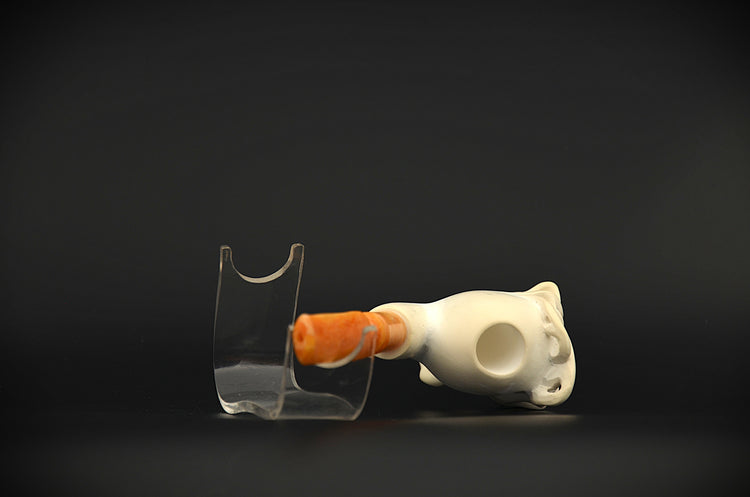 Skull & Skeleton Meerschaum Pipe