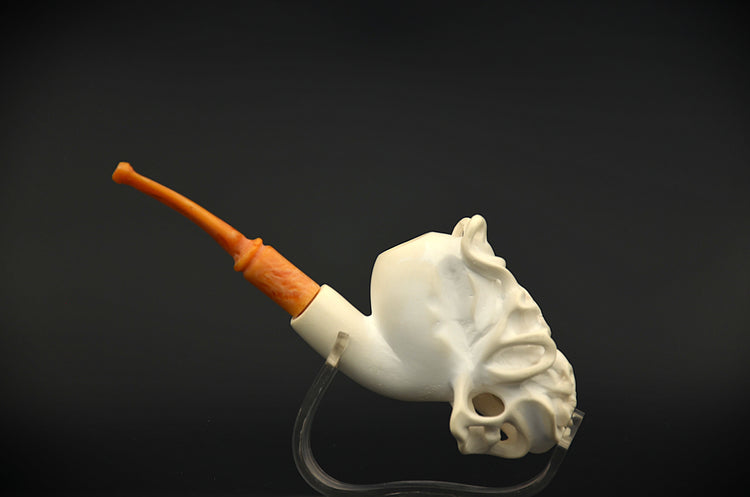 Skull & Skeleton Meerschaum Pipe