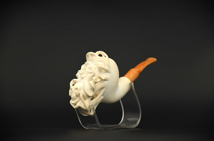 Skull & Skeleton Meerschaum Pipe
