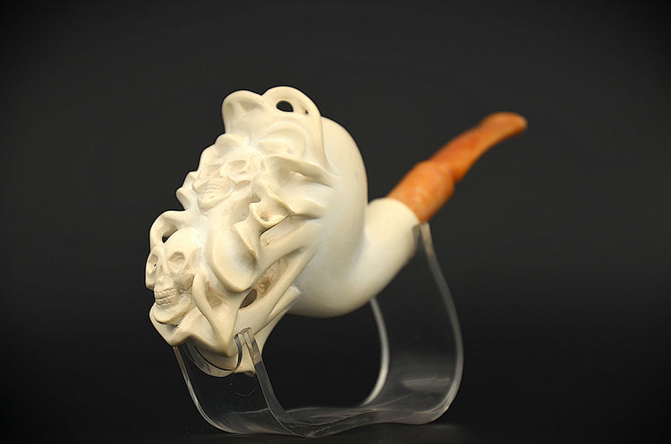 Skull & Skeleton Meerschaum Pipe
