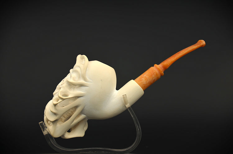 Skull & Skeleton Meerschaum Pipe