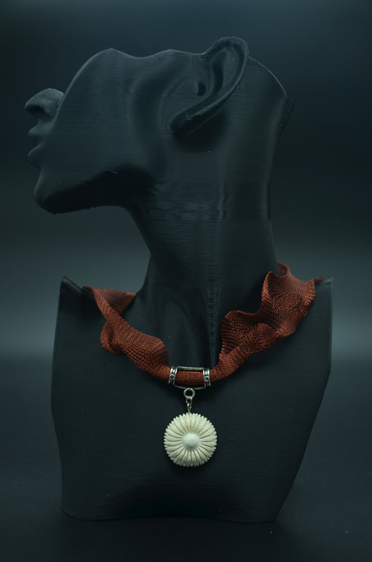 Sun Pendant Meerschaum Necklace