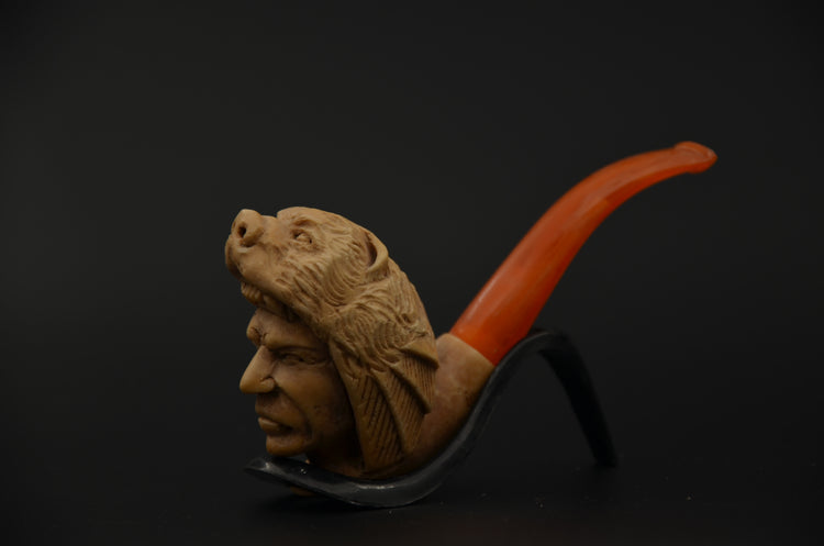 Tribal Native Chief Meerschaum Pipe
