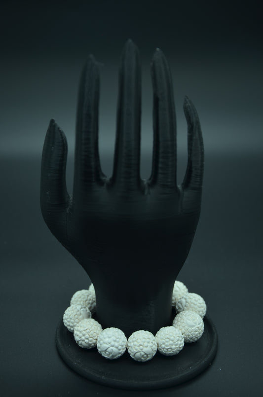White Bloom Meerschaum Bracelet