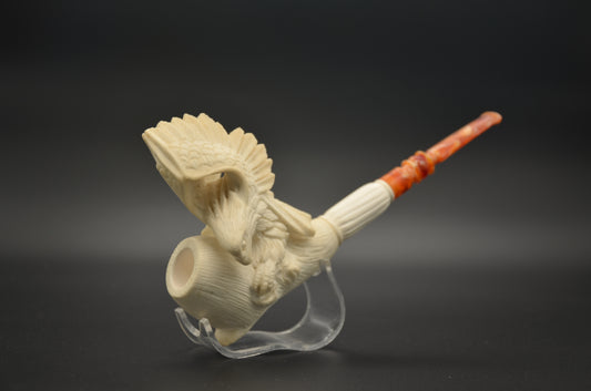 Winged Eagle Block Meerschaum Pipe