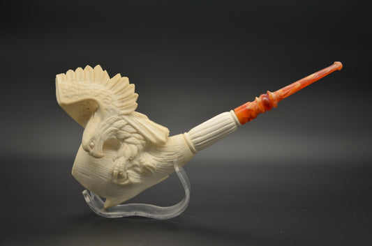 Winged Eagle Block Meerschaum Pipe