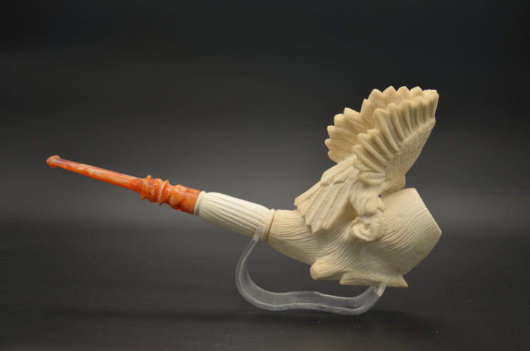 Winged Eagle Block Meerschaum Pipe