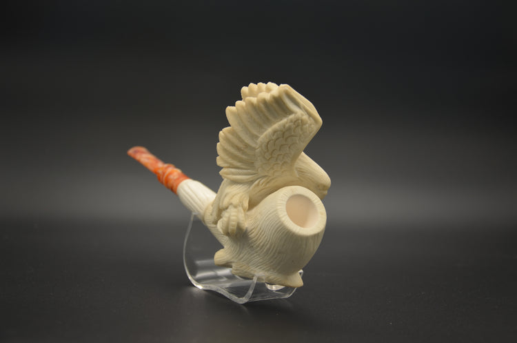 Winged Eagle Block Meerschaum Pipe